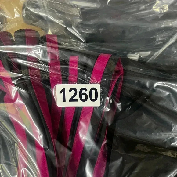 Adidas Fuchsia 3 Stripe Joggers Track Pants Womens L Comfy Running Workout 1260 - Picture 9 of 9